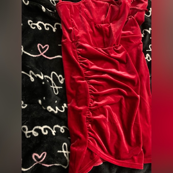 Velvet Corset Mini Wrap Dress - Picture 4 of 16